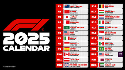 Calendrier des Courses F1